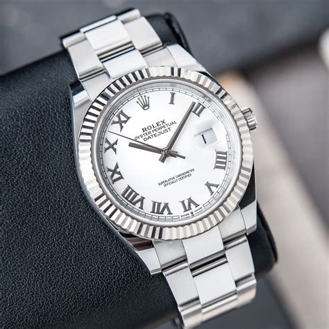 rolex datejust white index dial oyster bracelet unisex watch|rolex datejust 41 blue.